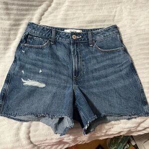 Hollister Distressed Blue Jean Shorts